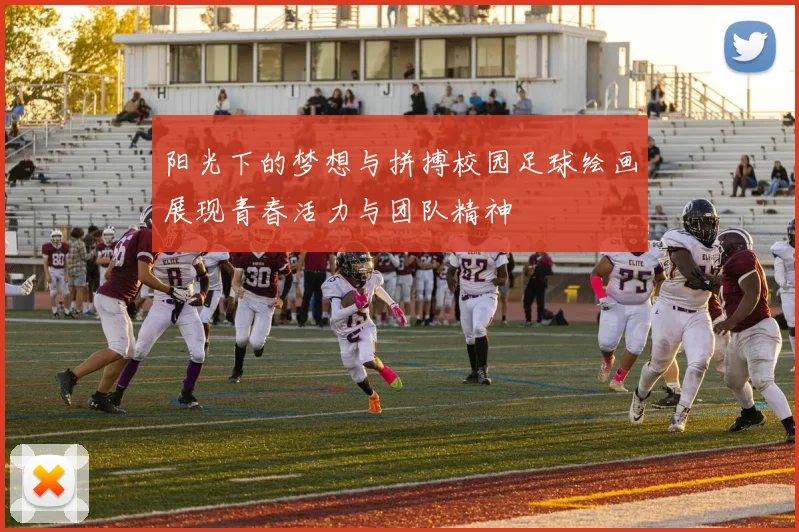 阳光下的梦想与拼搏校园足球绘画展现青春活力与团队精神